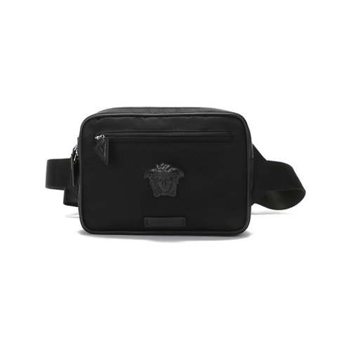 VERSACE/范思哲 男士織物L(fēng)A MEDUSA胸包斜挎包腰包 DFB8580 DNY8ME