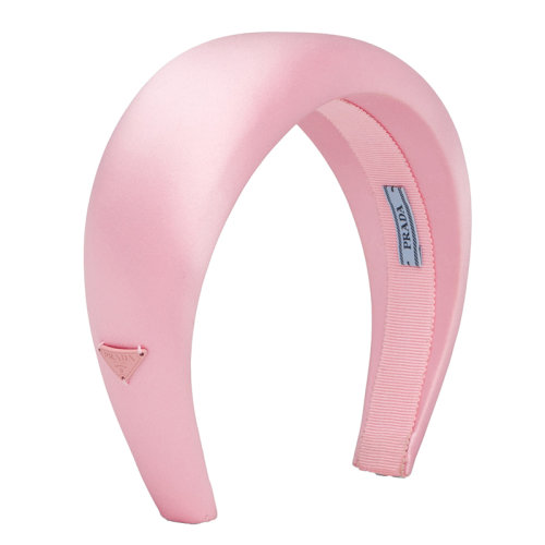 PRADA/普拉達(dá) 新款 女士花瓣粉色絲綢緞面發(fā)箍1IH016_049_F0442