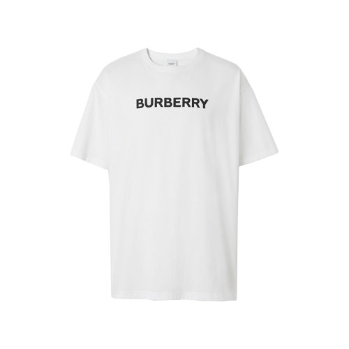BURBERRY/博柏利 22年春夏新款 男士白色純棉寬松版型短袖T恤80553091