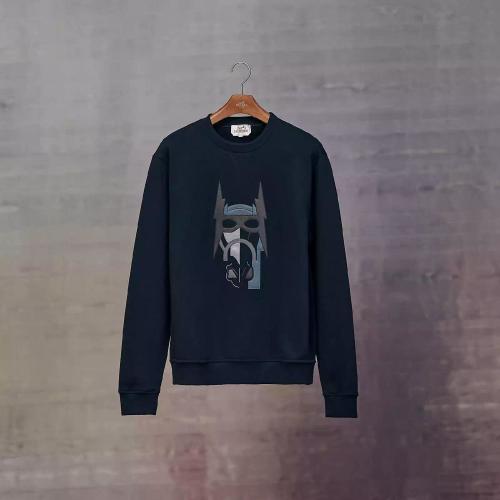  HERMES愛馬仕 22年秋冬 男士 長(zhǎng)袖襯衫 Sweat col rond patch cuir H267680HA01LA