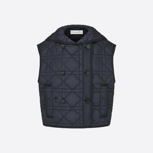  DIOR迪奧 22年秋冬 女士 馬甲 無袖短款背心 317G19A2827_X5645