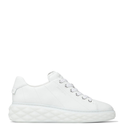 Jimmy Choo/周仰杰 22年秋冬新款 DIAMOND LIGHT MAXI系列 女士白色納帕革厚底低幫運動鞋DIAMONDLIGHTMAXIFNAP-WHITE