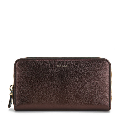 BALLY/巴利經(jīng)典女士系列黑色牛皮革錢包手拿手提女包6219815-659