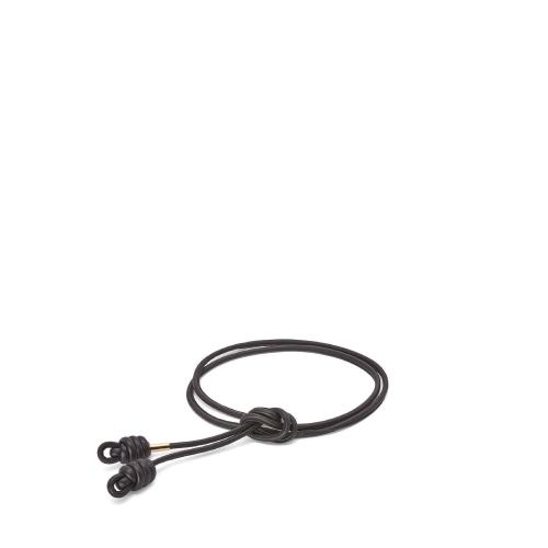  LOEWE羅意威 女士 腰帶 Flamenco knot belt in classic calfskin E619009X01-1100 預(yù)定商品1-3周發(fā)貨
