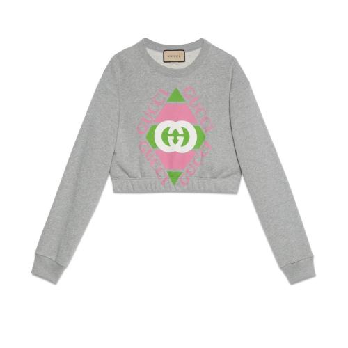  GUCCI古馳 22年秋冬 女士 平紋針織棉衛(wèi)衣 717404 XJEV8 1230