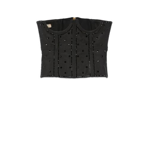  GUCCI古馳 22年秋冬 女士 水晶真絲束胸衣 671943 XUADW 1043