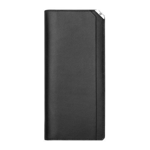 MontBlanc/萬寶龍 男士黑色皮革長款錢包錢夾手拿包男包 114673