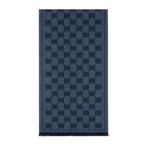  GUCCI古馳 22年秋冬 男士 GG羊毛提花圍巾 625898 4G059 4068