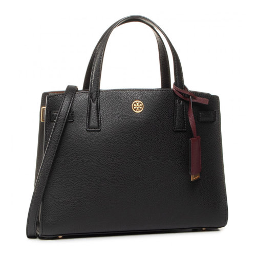 Tory Burch/湯麗柏琦 Walker系列 女士黑色粒面皮革單肩包手提包女包 73625-001