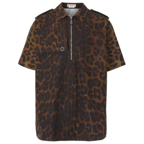  BURBERRY/博柏利 男士印花小牛皮長(zhǎng)袖襯衫 4560453