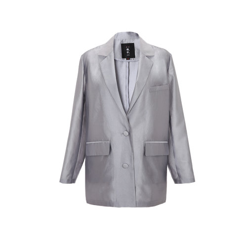 bifubyxingchen/彼伏銀灰色廓形西裝女士西服