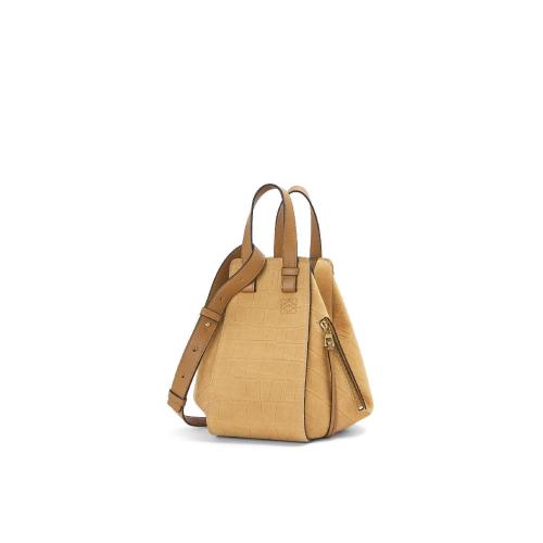  LOEWE羅意威 22年秋冬 女士 單肩包 Small Hammock bag in embossed nubuck A538S35X26-9363