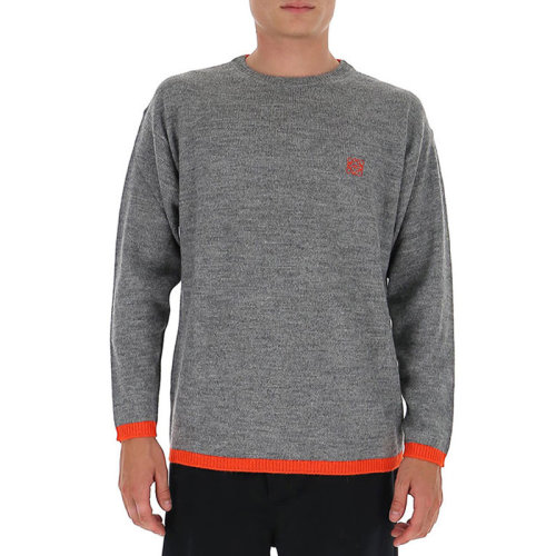 LOEWE/羅意威 時(shí)尚百搭 男士 深灰色羊毛針織衫/毛衣 H526333X60-1146 HJH0034C