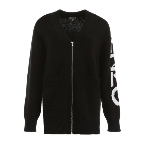  KENZO/高田賢三 女士黑色棉質(zhì)針織衫/毛衣 F962CA570 814 99 PLFSX