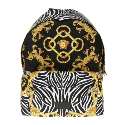 VERSACE/范思哲  男士印花小牛皮雙肩包背包男包DFZ5350-DNYSS-DMNGE