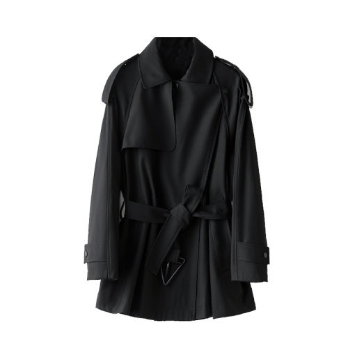 GeleiStory/GeleiStory  風(fēng)衣女中長款2021春秋新款韓版系帶收腰氣質(zhì)小個子風(fēng)衣女士風(fēng)衣