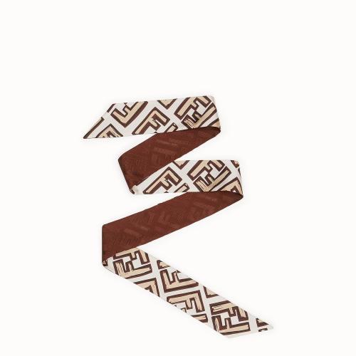  FENDI芬迪 22年秋冬 女士 絲巾 綁帶 FXT011A668F0QB9