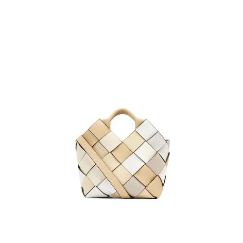  LOEWE羅意威 22年秋冬 女士 手提包 Small Surplus Leather Woven basket bag in calfskin A52