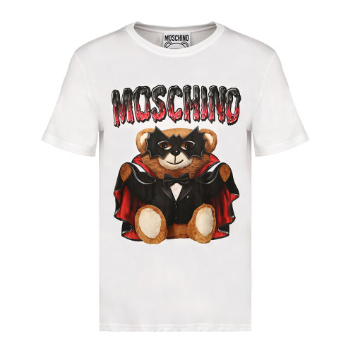MOSCHINO/莫斯奇諾時(shí)尚經(jīng)典小熊印花男士T恤男士短袖T恤V070102401