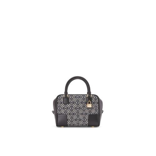  LOEWE羅意威 22年秋冬 女士 手提包 Amazona 19 square bag in jacquard and calfskin A039N10 預定商品1-3周發(fā)貨