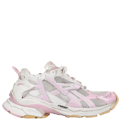 Balenciaga/巴黎世家      RUNNER系列 女士粉色和白色網(wǎng)眼和尼龍運(yùn)動鞋677402W3RB39059