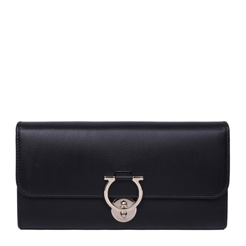 Salvatore Ferragamo/菲拉格慕 女士黑色手拿包女包 22-D184-684197（99新S級未使用）