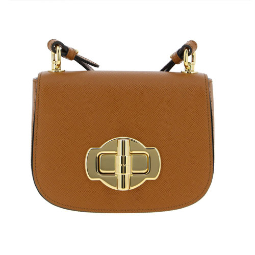 PRADA/普拉達(dá)  女包女士皮革時(shí)尚百搭品牌字母斜挎包單肩包  1BD239-2A4A-F0002