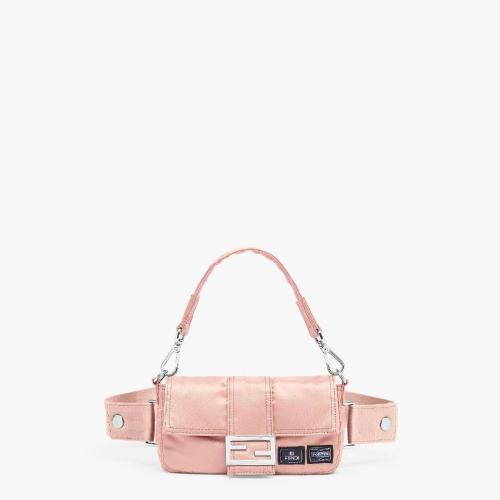  FENDI芬迪 22年秋冬 男士 手提包 粉紅色尼龍手機包 7AS138ALW6F0N1Q