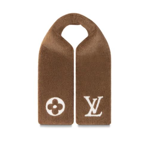 LV路易威登 22年秋冬 女士 圍巾 LV COSY MINK FUR COLLECTION 圍巾 M77735