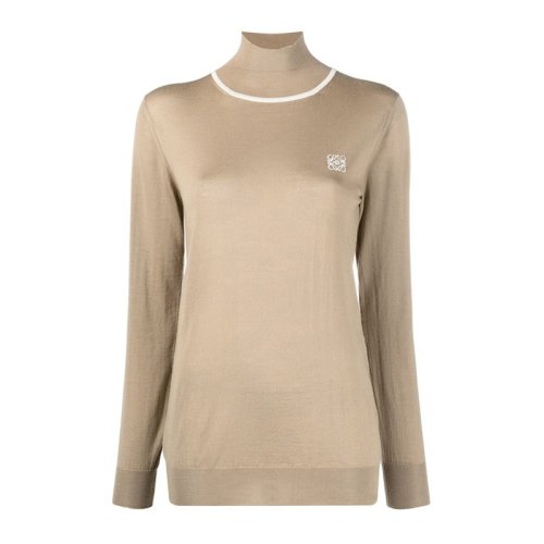  LOEWE/羅意威 女士棕色羊絨針織衫/毛衣 S817Y14K47 3150 PLFSX