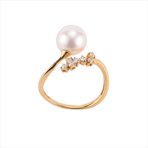 GeleiStory/GeleiStory典雅系列14K金淡水珍珠戒指指環(huán)首飾正圓強(qiáng)光簡(jiǎn)約氣質(zhì)珠寶禮盒禮物生日送朋友