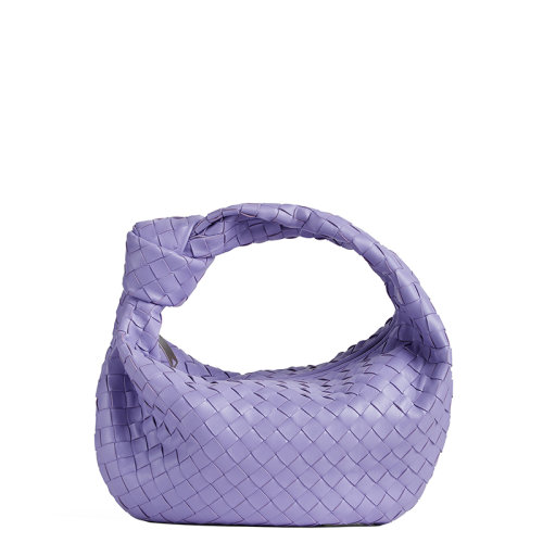 Bottega Veneta/葆蝶家 22新款Teen Jodie系列 女士紫藤色I(xiàn)ntrecciato羊皮革編織單肩手提包690225VCPP04214