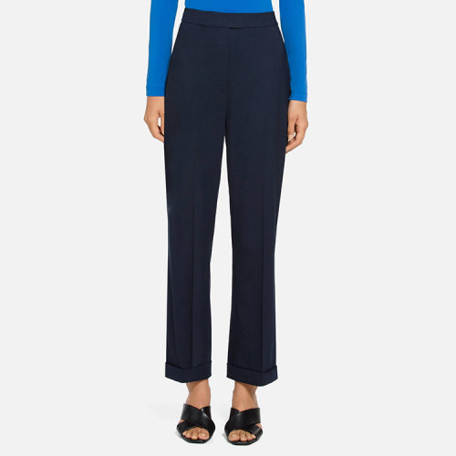 St.John/盛薔彈力羊毛長褲女士休閑褲 K81YW41