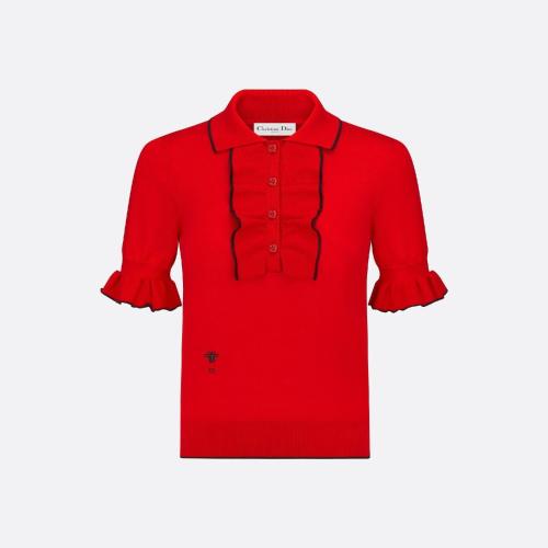  DIOR迪奧 22年秋冬 女士 針織衫 短袖針織衫 314S52AM102_X3829