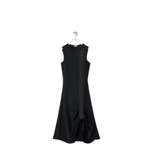  LOEWE羅意威 22年秋冬 女士 連衣裙 Draped dress in scuba jersey S359Y51X23-1100