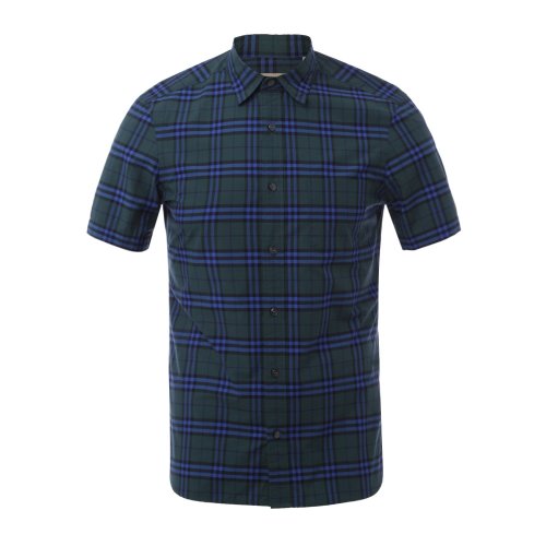 格紋系列 BURBERRY/博柏利  VINTAGE格紋純棉男士短袖襯衫男士上裝男裝