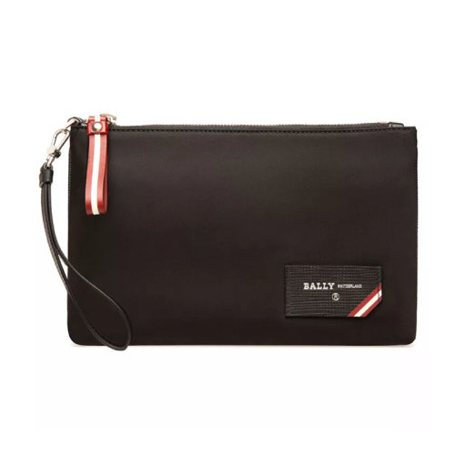 BALLY/巴利 男士 男包 黑色尼龍時(shí)尚手拿包 6235394