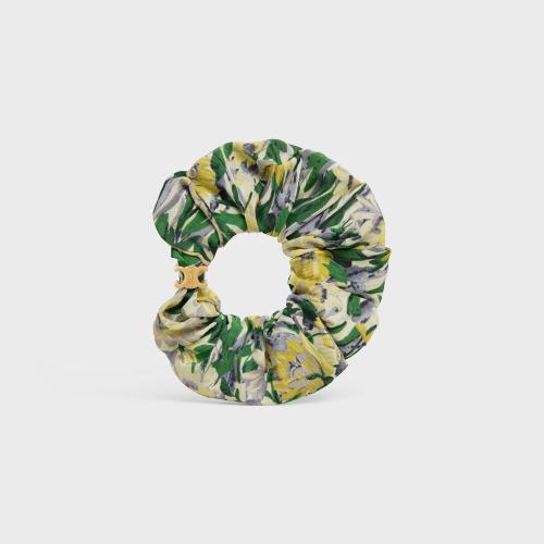  CELINE賽琳思琳 22年秋冬 女士 手鐲 CELINE金色飾面黃銅和白色桑蠶絲花朵發(fā)帶 460AH2SIB.35OH