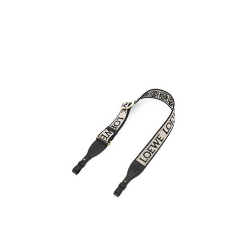  LOEWE羅意威 女士 掛飾 Anagram loop strap in jacquard and calfskin C886T90X01-5 預定商品1-3周發(fā)貨