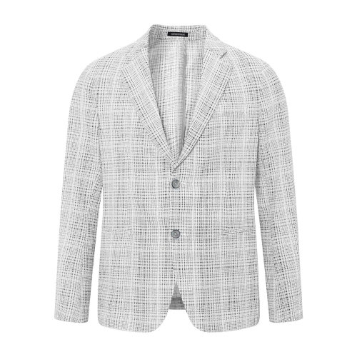 Emporio Armani/安普里奧阿瑪尼 灰白格 男士西服 A1G280-A39-101 年