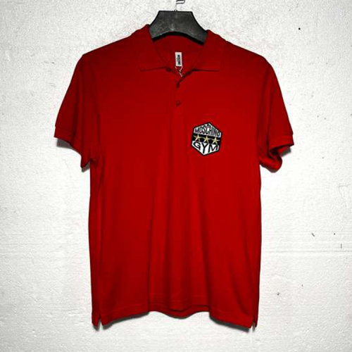 MOSCHINO/莫斯奇諾 紅色男士短袖POLO衫