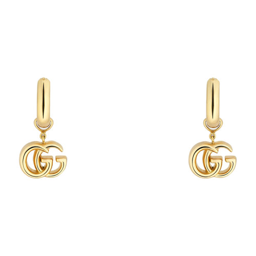 GUCCI/古馳 經(jīng)典款18K金黃金雙G吊墜耳環(huán) 582017J85008000