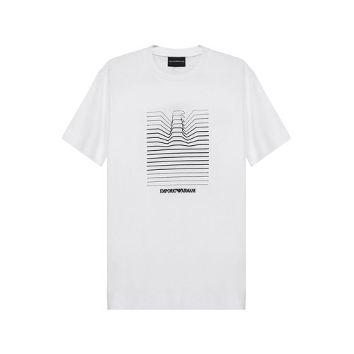 Emporio Armani/安普里奧阿瑪尼 男士短袖T恤 男士棉質(zhì)圓領(lǐng)短袖T恤 3K1TL8 1JULZ 0101