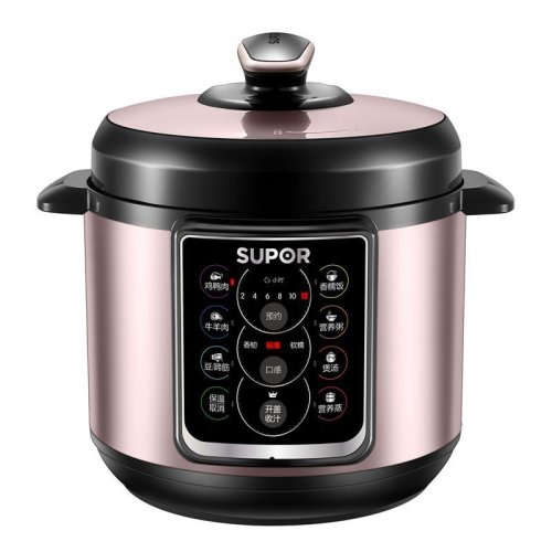 supor/蘇泊爾電壓力鍋智能預(yù)約一鍋雙膽高壓鍋家用5L大容量一鍵開(kāi)蓋收汁三種口感調(diào)節(jié)SY-50YC15
