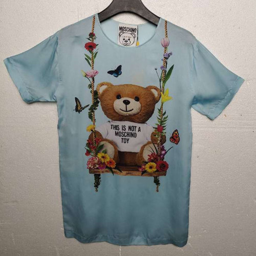 MOSCHINO/莫斯奇諾女士藍色連衣裙DA043004581332瑕疵折扣