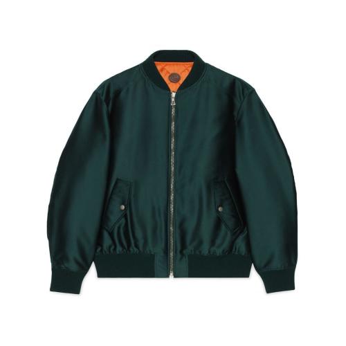  GUCCI古馳 22年秋冬 男士 雙面絎縫絲緞夾克 698717 Z8A1X 3475