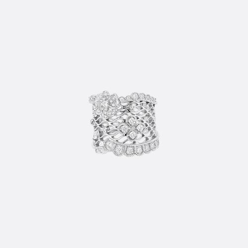  DIOR迪奧 22年秋冬 女士 戒指 戒指-白色-18k-金和鉆石裝飾 J*w*DEN94003_0000