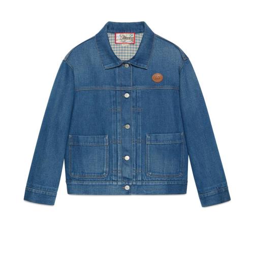  GUCCI古馳 22年秋冬 女士 中國新年系列牛仔夾克 683731 XDBV7 4447