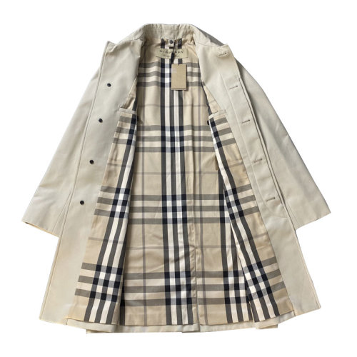 BURBERRY/博柏利 女士 駝色 棉質(zhì) 格紋時(shí)尚百搭 女士風(fēng)衣 80087811