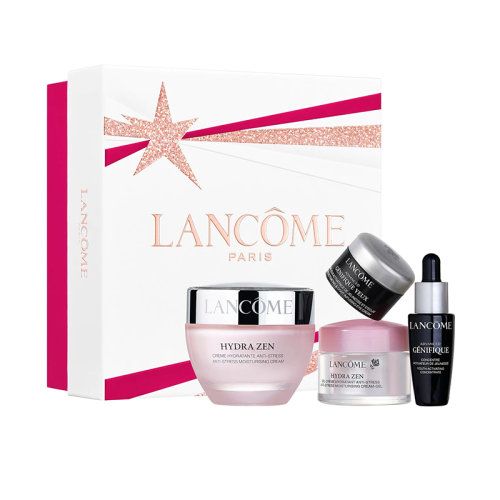 Lancome/蘭蔻2021圣誕限量水份緣套裝4件套 日霜50ml+凝霜15ml+眼霜5ml+精華10ml